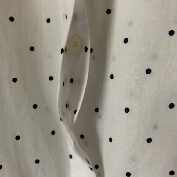 Cute White Black Dots Old Navy Sleeveless Blouse - Picture 4 of 6